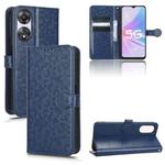 For OPPO A58 5G Honeycomb Dot Texture Leather Phone Case(Blue)