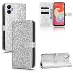 For Samsung Galaxy A04e Honeycomb Dot Texture Leather Phone Case(Silver)