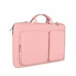 ST11 Polyester Thickened Laptop Bag, Size:15.6 inch(Pink)