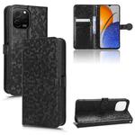 For Huawei nova Y61 Honeycomb Dot Texture Leather Phone Case(Black)