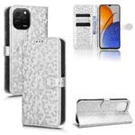 For Huawei nova Y61 Honeycomb Dot Texture Leather Phone Case(Silver)