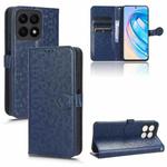 For Honor X8a Honeycomb Dot Texture Leather Phone Case(Blue)
