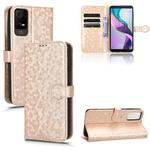 For TCL Ion X Honeycomb Dot Texture Leather Phone Case(Gold)