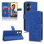 For Realme C55 Skin Feel Magnetic Flip Leather Phone Case(Blue)