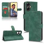 For Realme C55 Skin Feel Magnetic Flip Leather Phone Case(Green)