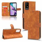 For TCL ION X Skin Feel Magnetic Flip Leather Phone Case(Brown)