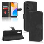 For Honor X5 Skin Feel Magnetic Flip Leather Phone Case(Black)