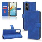 For ZTE Blade V40 Design Skin Feel Magnetic Flip Leather Phone Case(Blue)
