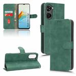 For ZTE Blade V40 Design Skin Feel Magnetic Flip Leather Phone Case(Green)