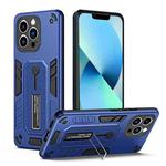 For iPhone 13 Pro Variety Brave Armor Finger Loop Holder Phone Case(Blue)