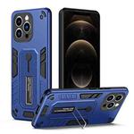 For iPhone 12 Pro Max Variety Brave Armor Finger Loop Holder Phone Case(Blue)