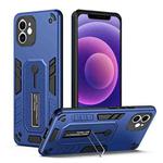 For iPhone 11 Variety Brave Armor Finger Loop Holder Phone Case(Blue)