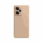 For Xiaomi Redmi Note 12 5G Global Imitation Liquid Silicone Phone Case(Apricot)