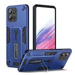 For Infinix Hot 11 2022 Variety Brave Armor Finger Loop Holder Phone Case(Blue)