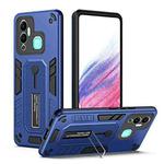 For Infinix Hot 12 Play Variety Brave Armor Finger Loop Holder Phone Case(Blue)