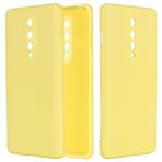 For OnePlus 8 Pure Color Liquid Silicone Shockproof Full Coverage Case(Yellow)