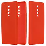 For OnePlus 8 Pure Color Liquid Silicone Shockproof Full Coverage Case(Red)