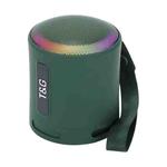 T&G TG373 Outdoor Portable LED Light RGB Multicolor Wireless Bluetooth Speaker Subwoofer(Green)