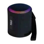 T&G TG373 Outdoor Portable LED Light RGB Multicolor Wireless Bluetooth Speaker Subwoofer(Black)