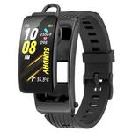 K20 1.14 inch Silicone Band Earphone Detachable Life Waterproof Smart Watch Support Bluetooth Call(Black)