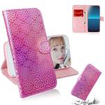 For Sony Xperia L4 Solid Color Colorful Magnetic Buckle Horizontal Flip PU Leather Case with Holder & Card Slots & Wallet & Lanyard(Pink)