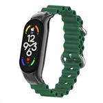 For Xiaomi Mi Band 7 Marine Silicone Breathable Watch Band(Army Green)