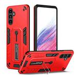 For Samsung Galaxy A13 5G / A04s Variety Brave Armor Finger Loop Holder Phone Case(Red)