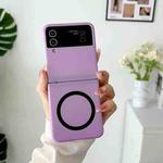 For Samsung Galaxy Z Flip4 5G Skin Feel Magnetic Shockproof Protective Phone Case(Purple)