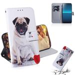 For Sony Xperia L4 Colored Drawing Horizontal Flip Leather Case with Holder & Card Slot & Wallet(Pug)