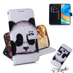 For Xiaomi Redmi Note 9 Pro Colored Drawing Horizontal Flip Leather Case with Holder & Card Slot & Wallet(Panda)