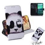 For Nokia 1.3 Colored Drawing Horizontal Flip Leather Case with Holder & Card Slot & Wallet(Panda)