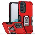 For Samsung Galaxy A54 Non-slip Shockproof Armor Phone Case with Ring Holder(Red)