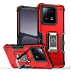 For Xiaomi 13 Pro Non-slip Shockproof Armor Phone Case with Ring Holder(Red)
