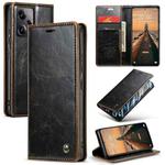 For Xiaomi Redmi Note 12 Pro 5G / Poco X5 Pro CaseMe 003 Crazy Horse Texture Leather Phone Case(Coffee)