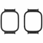 For Xiaomi Redmi Watch 3 / Mi Watch Lite 3 Metal Frame Watch Protective Case(Black)