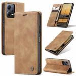 For Xiaomi Redmi Note 12 5G / Poco X5 CaseMe 013 Multifunctional Horizontal Flip Leather Phone Case(Brown)
