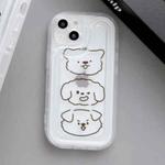 For iPhone 14 Pro Airbag Frame Three Bears Phone Case