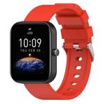 For OnePlus Nord Steps Style Silicone Watch Band(Red)