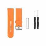 For Garmin Fenix3 HR Silicone Watch Band(Orange)
