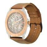 For Fossil Men Sport Oil Wax Genuine Leather Watch Band(Yellow Brown)