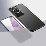 For Huawei P60 Pro Armor Clear TPU Hard PC Phone Case(Matte Black)