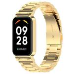 For Redmi Band 2 Three-bead Steel Watch Band(Gold)