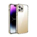 For iPhone 13 TPU + Acrylic Ice Shield Series Protective Phone Case(Gold)