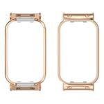 For Redmi Band 2 Metal Frame Watch Protective Case(Rose Gold)