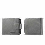 For Samsung Galaxy Z Flip5 5G LC.IMEEKE Calf Texture Leather Phone Case(Grey)