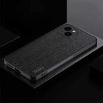 For iPhone 13 TPU + PC + PU Tree Texture Shockproof Full Coverage Protective Phone Case(Black)