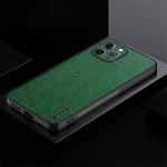 For iPhone 11 Pro Max TPU + PC + PU Tree Texture Shockproof Full Coverage Protective Phone Case(Green)