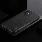 For iPhone 11 TPU + PC + PU Tree Texture Shockproof Full Coverage Protective Phone Case(Black)
