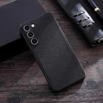 For Samsung Galaxy S23 5G Cloth Texture PU + TPU Phone Case(Black)