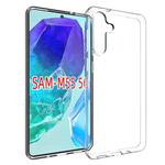 For Samsung Galaxy M55 5G Waterproof Texture TPU Phone Case(Transparent)